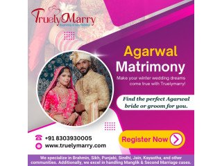 Your Perfect Match Awaits at Truelymarry's Agarwal Matrimony