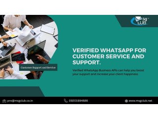 VERIFIED WHATSAPP FOR CUSTOMER SUPPORT
