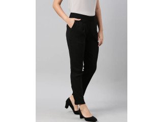 Buy Black Formal Pants for Women - Go Colors