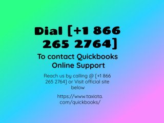 Call on (+1) (866) 265 2764 QuickBooks support telephone number