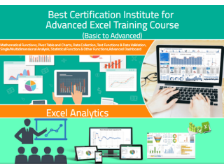 Excel Course in Delhi, 110098. Best Online Live Advanced Excel Training in Bhopal by IIT Faculty , [ 100% Job in MNC] June Offer'24