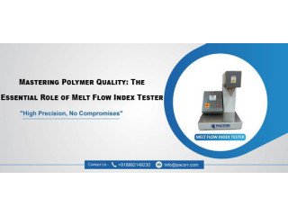 Optimizing Plastic Production: The Essential Guide to Melt Flow Index Tester