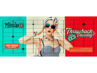 THROWBACK THURSDAY at CAFE MAMBO - Tickets on Tktby