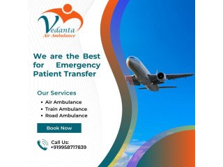 Pick Vedanta Air Ambulance from Kolkata with Proper Care for Safe Patient Transfer