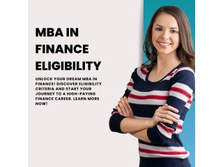MBA in finance eligibility
