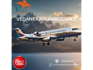With Updated Medical Machines Hire Vedanta Air Ambulance Service in Gorakhpur