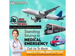 For Commendable Medical Care Hire Panchmukhi Air Ambulance Services in Bangalore