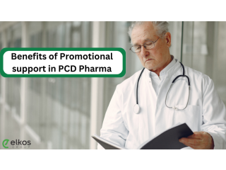 What are the importance and benefits of promotional support in PCD pharma franchise business?