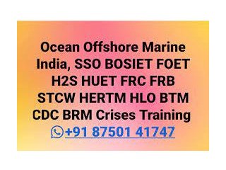 DG APPROVED STCW FRC FRB HLO HERTM HDA BOSIET Basic Offshore Safety Induction & Emergency Training CHENNAI