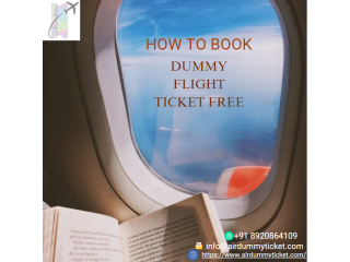 How to book dummy flight ticket free