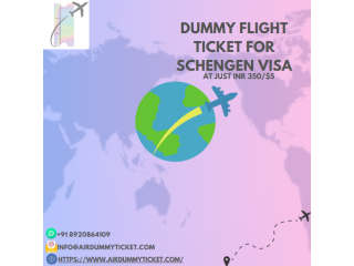 Dummy flight ticket for Schengen visa