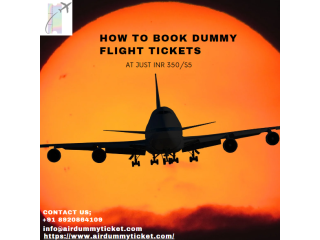 How to book dummy flight tickets