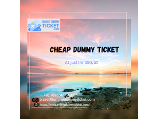 Cheap dummy ticket