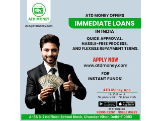 Get 100% Interest Free Loans. No Paperwork. Only Quick Cash. ATD Money.