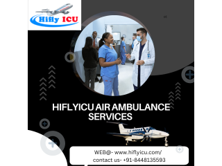 Medical Emergency Air Ambulance Service in Jamshedpur by Hiflyicu