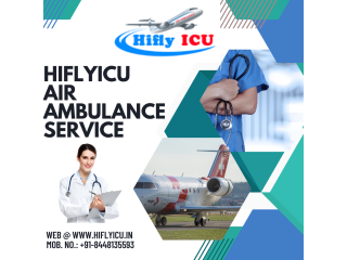 Rapid Air Ambulance Service in Indore by Hiflyicu