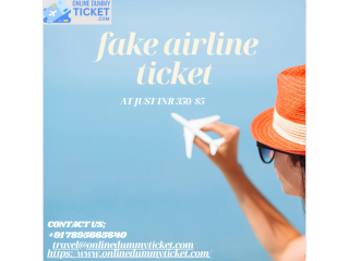 Fake airline ticket