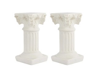White marble pillars