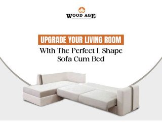 L shaped sofa bed with storage mumbai- Woodage Sofa cum Bed