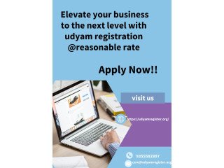 Elevate your business to the next level with udyam registration @reasonable rate