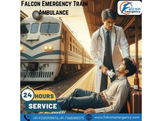 Pick Falcon Train Ambulance Services in Patna with Superb Medical Care