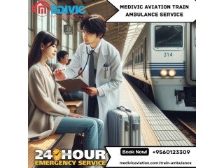 Hire Medivic Aviation Train Ambulance Service in Kolkata with Comfortable Transfer of Patient