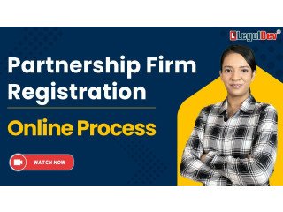 Online Registration Process for Partnership Firms