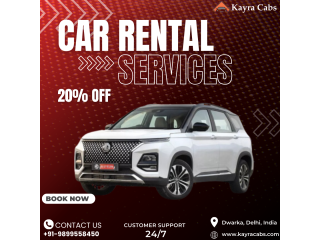 Self Drive Car Rentals Service in Delhi With 24/7 Customer Support at Kayra Cabs