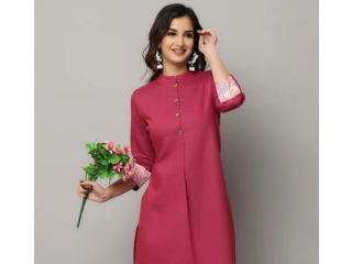 Solid U Shape Kurta