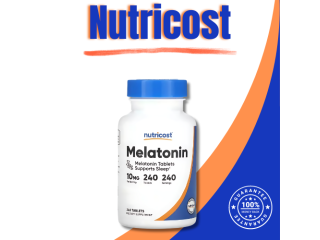 1 x NUTRICOST MELATONIN 10mg- 240 TABLETS - Sleep support strong !!!MEGA PACK!!!