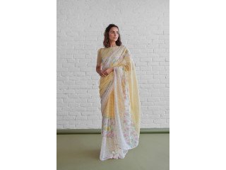 Printed Chanderi Saree