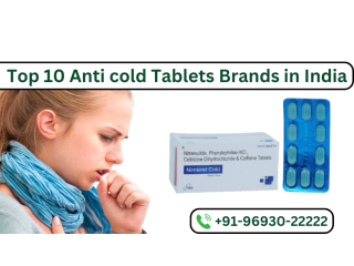 List Of Top 10 Anti cold Tablets Brands in India - 2024