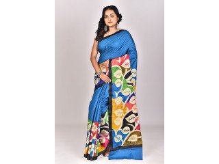 Hand Print Pure Silk Saree