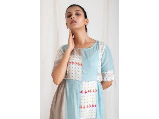 Chanderi Silk Dresses for Women Online