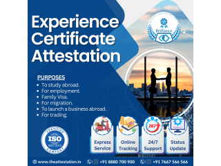 Get your Experience Certificate Attestation done