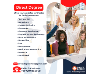 Get Quick and Guaranteed  Backdated Degree Certificate without Exam!