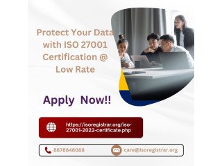 Protect Your Data with ISO 27001 Certification @ Low Rate