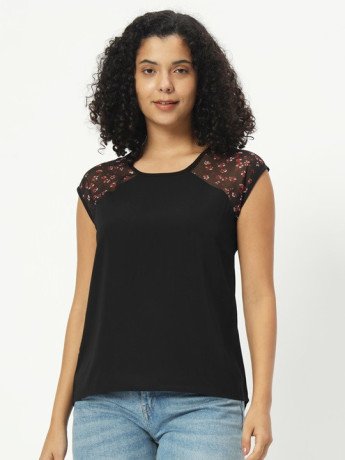 women-floral-printed-black-top-big-0