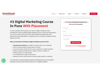 Digital Marketing Course in Pune | GrowthAcad