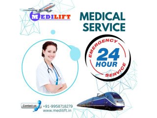 Book Medilift Train Ambulance in Ranchi with Ingenious Health Care Support