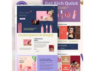 Beauty Product Website Landing Page