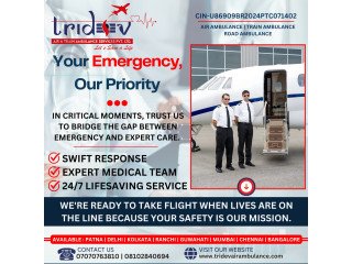 Useful Domestic Chartered Flight Tridev Air Ambulance Ranchi For People