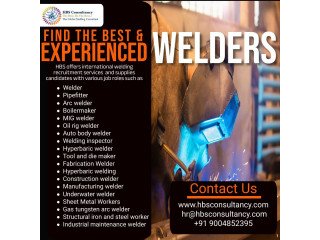 Welders recruitment services from India