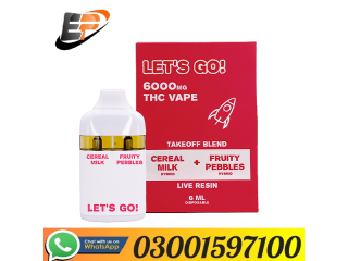 Lets Go! 6000mg Takeoff Blend THC 6ml Disposable In karachi - 03001597100