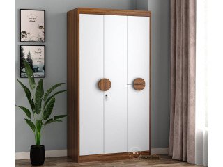 Scarlet Engineered Wood Wardrobe in Dual-Tone Finish