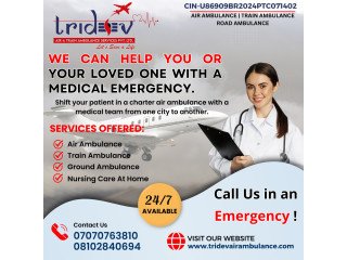 The Medications and Care in Tridev Air Ambulance Services in Delhi Are Available