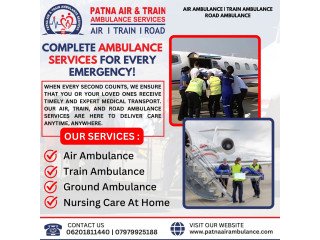 Wider Dispatch by Patna Air Ambulance for Patients