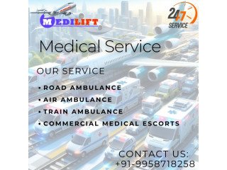 Avails Medilift Train Ambulance Service in Bangalore with Medical Team in Minimum Budget