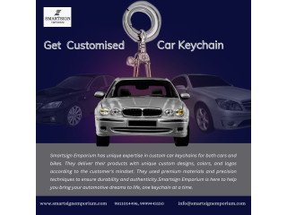 Custom Car & Bike smart keychains by Smartsign Emporium: Personalized Automotive Accessories