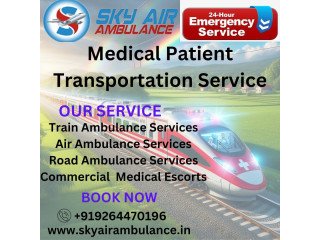 The easy booking process is available by Sky Train Ambulance Service in Varanasi